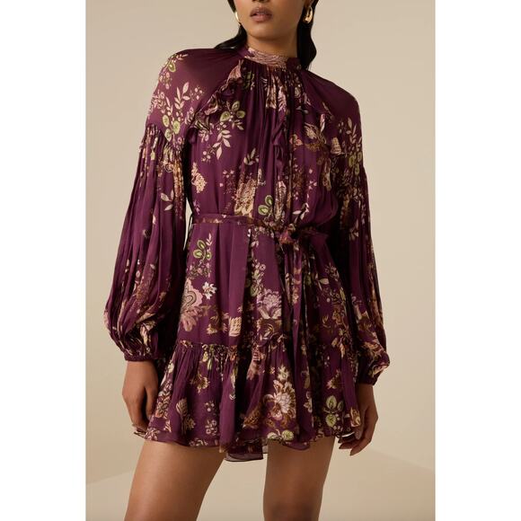 Hemant & Nandita Savi Ruffle Mini Dress - Picture 1 of 12